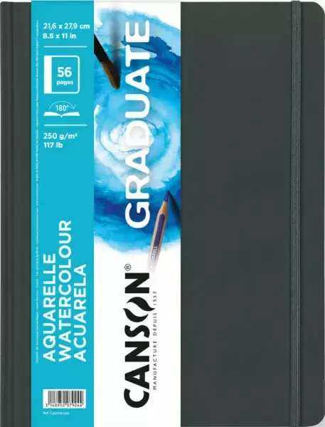 CANSON Book Cousu Grand Cote Canson® Graduate Aquarelle 28Fl/56P 21,6X27,9 250G Portrait