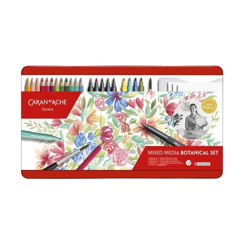 CARAN D'ACHE Set Botanique de coloriage et de lettering Julie Thomas + 1 cours en ligne