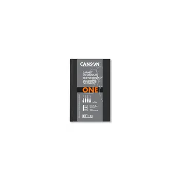 CANSON Carnet Cousu One 98 Feuilles 14x21,6cm 100g/m²