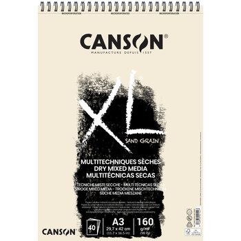 CANSON AL SPIRALE 40FL XL® TOUCH A3 160G NATUREL