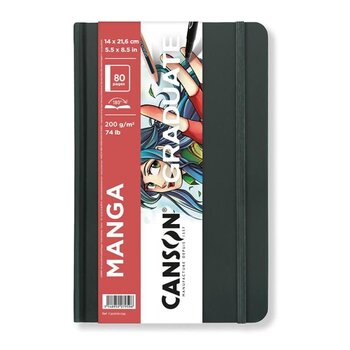 CANSON Book Cousu Grand Côté Graduate Manga 40Fl 14x21,6cm 200G Portrait