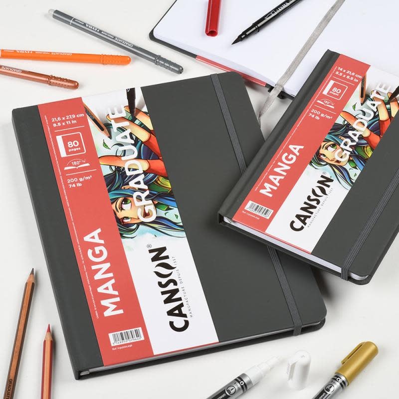 CANSON Book Cousu Grand Cote Canson® Graduate Manga 40Fl/80P 14X21,6 200G Portrait