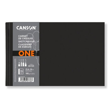 CANSON BOOK COUSU PETIT CÔTÉ CANSON® ONE 98FL/196P 21,6X14 100G PAYSAGE