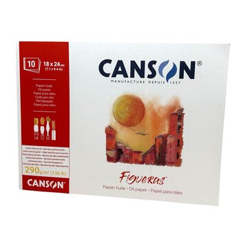 CANSON BLOC COLLÉ PETIT CÔTÉ CANSON® FIGUERAS® 10 FL 18X24 290G