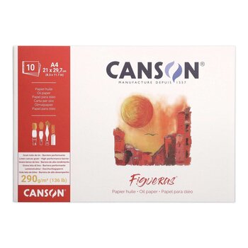 CANSON BLOC COLLÉ PETIT CÔTÉ CANSON® FIGUERAS® 10 FL 21X29,7 290G