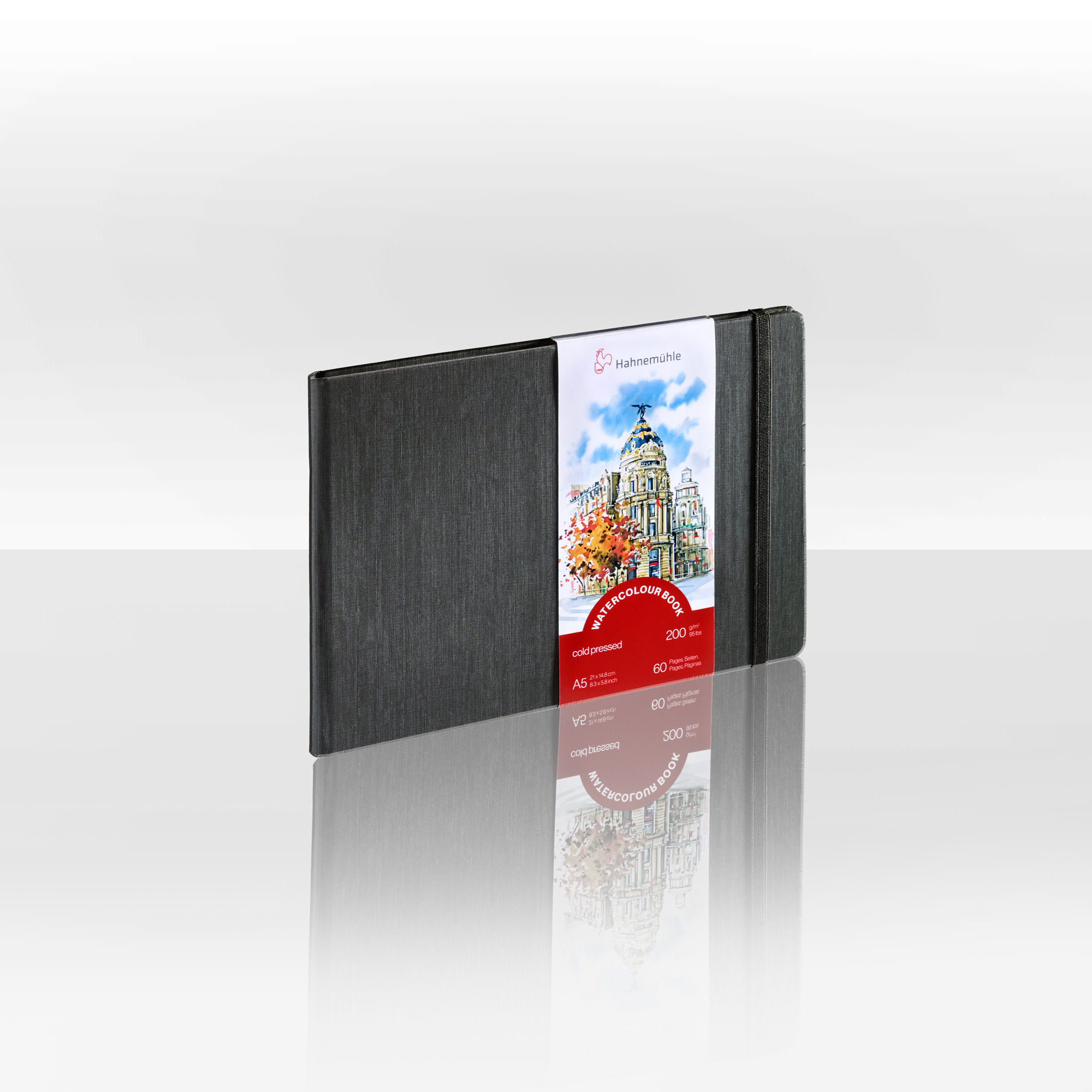 HAHNEMÜHLE Watercolour Book 200g/m², A5 paysage 30feuilles