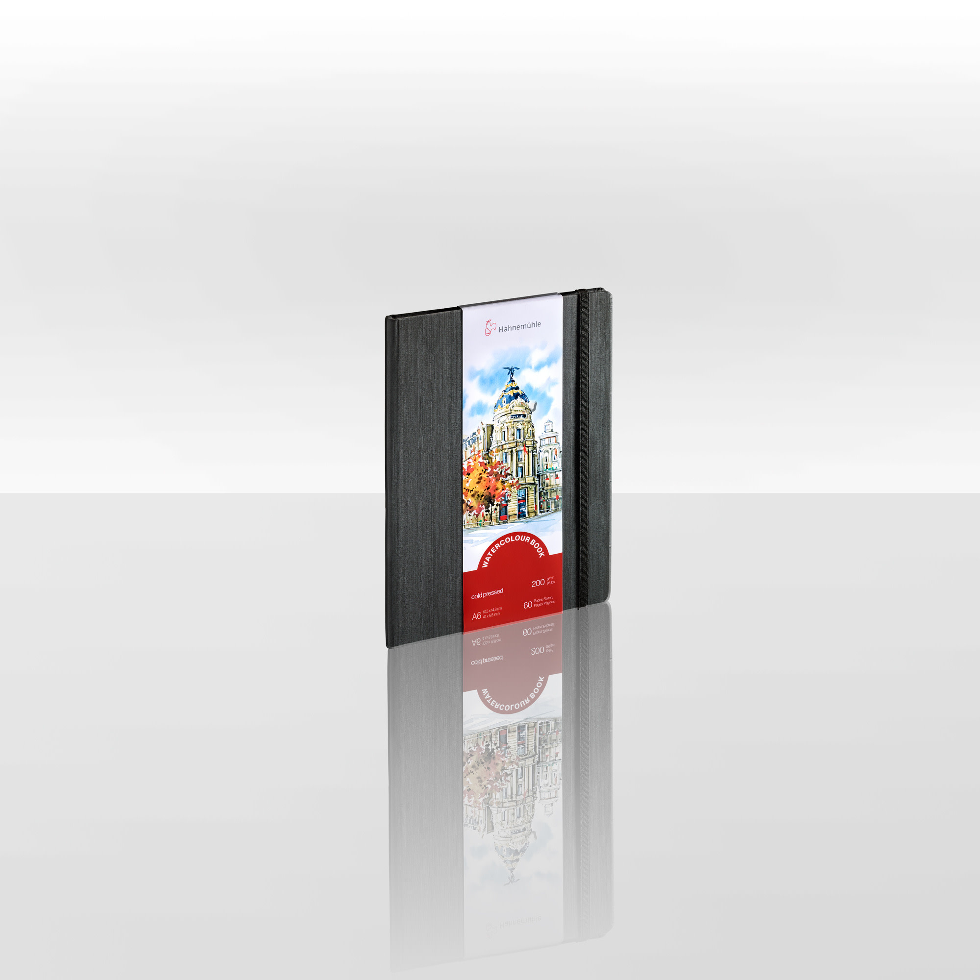 HAHNEMÜHLE Watercolour Book 200g/m², A6 portrait 30feuilles