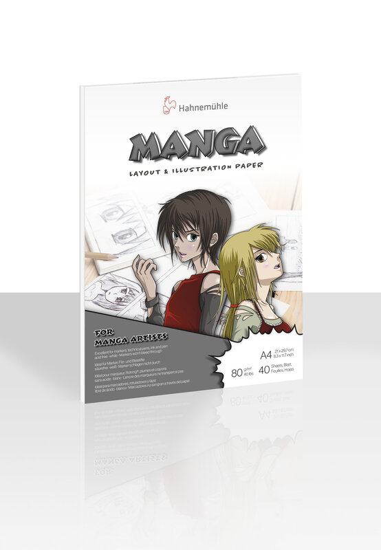 HAHNEMUHLE Bloc Manga 80g/m²,A4, 40feuilles