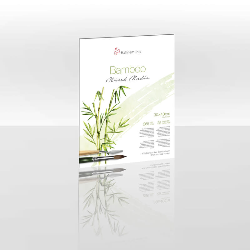 HAHNEMÜHLE Bloc Mixed Media "Bamboo" 265g/m², 30x40cm, 25feuilles