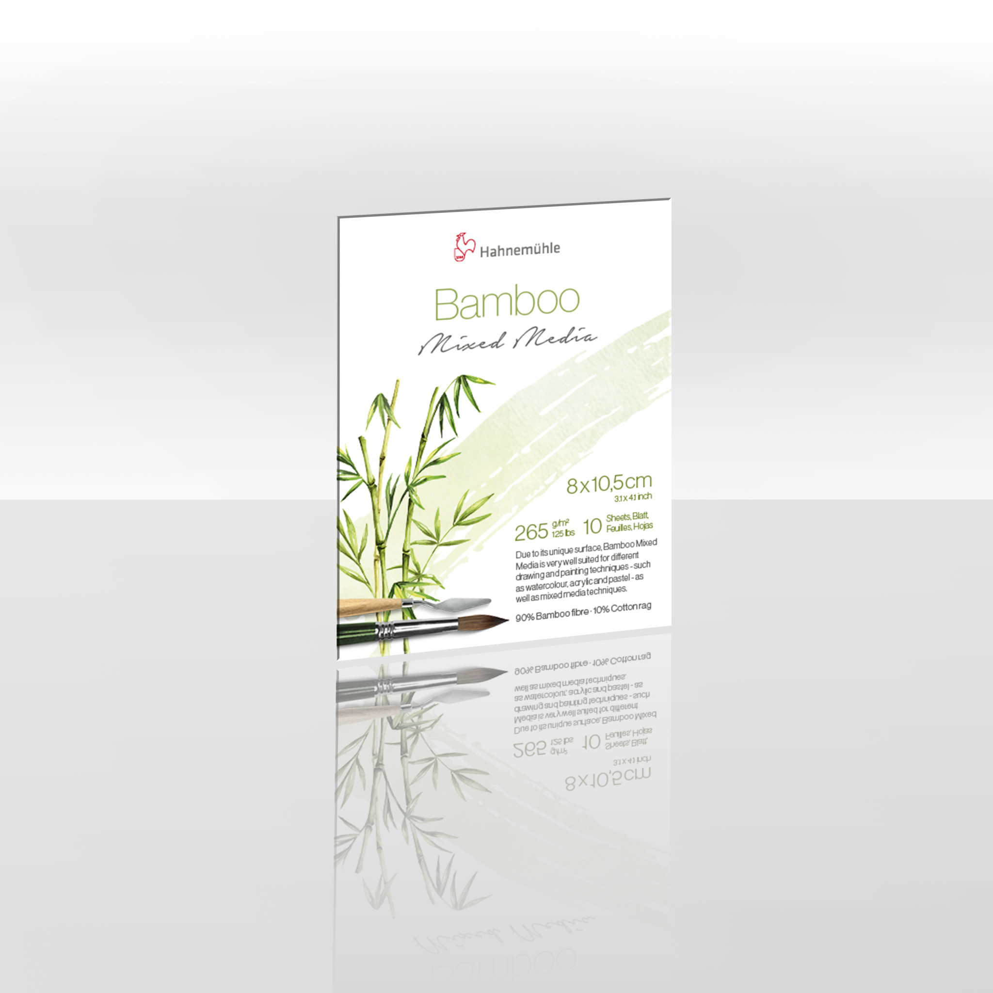 HAHNEMÜHLE Bloc Mixed Media "Bamboo", mini 265g/m², 80x105mm, 10feuilles