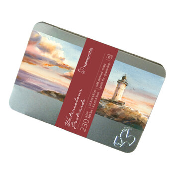 HAHNEMÜHLE Boite Cartes Postales Aquarelle, grain fin  230g/m², 10x15cm