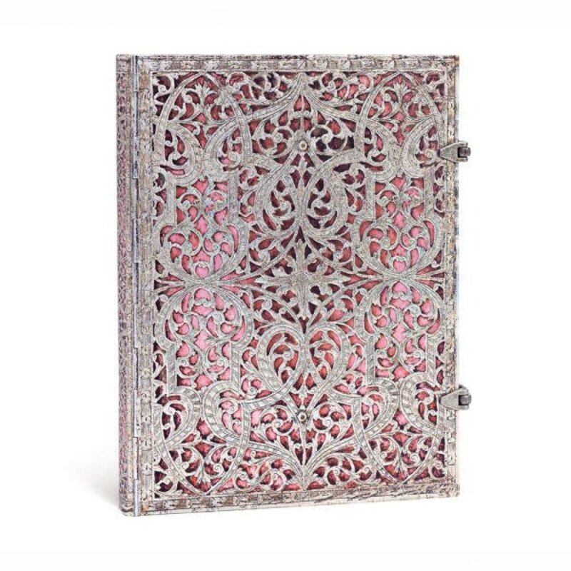 PAPERBLANKS Collection Filigrane Argenté Rose Tendre Ultra Ligné