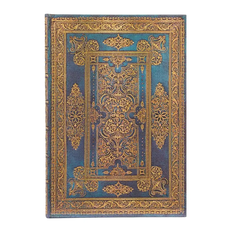 PAPERBLANKS Carnets À Couverture Rigide Luxe Bleu Midi Ligné