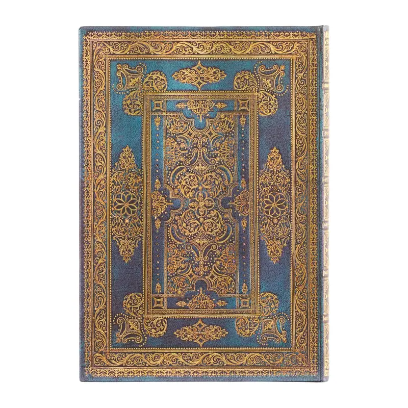 PAPERBLANKS Carnets À Couverture Rigide Luxe Bleu Midi Ligné