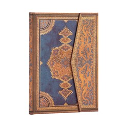 PAPERBLANKS Carnets à couverture rigide Safavide Indigo Midi Ligné