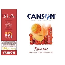 CANSON Bloc Colle 1 Cote 10 Fl Figueras® 29,7X42 290G
