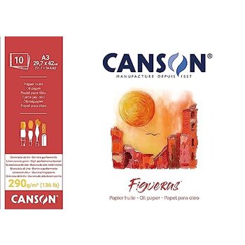 CANSON Bloc Collé Petit Côté Figueras® 10 Fl 29,7x42cm 290G