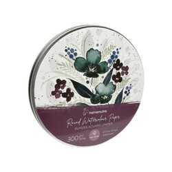 HAHNEMÜHLE Boîte métal, Expression  Aquarelle 300 g/m²,100 %Coton, grain fin