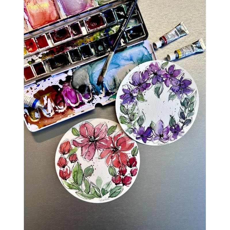 HAHNEMÜHLE Boîte métal, Expression  Aquarelle 300 g/m²,100 %Coton, grain fin