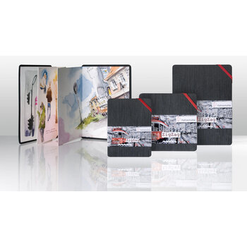 HAHNEMUHLE ZigZag Book, Papier aquarelle 300g/m², 14x14cm, 18pages