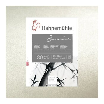 HAHNEMUHLE Bloc "Sumi-e" 80g/m², 24x32cm, 20 feuilles