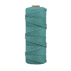RAYHER Fil Pour Macramé, 3Mm Ø, Pétrole, Env. 210G, Rouleau 70M