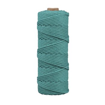 RAYHER Fil Pour Macramé, 3Mm Ø, Pétrole, Env. 210G, Rouleau 70M