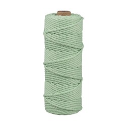 RAYHER Fil pour macramé, 3mm ø, vert menthe, env. 210g, rouleau 70m