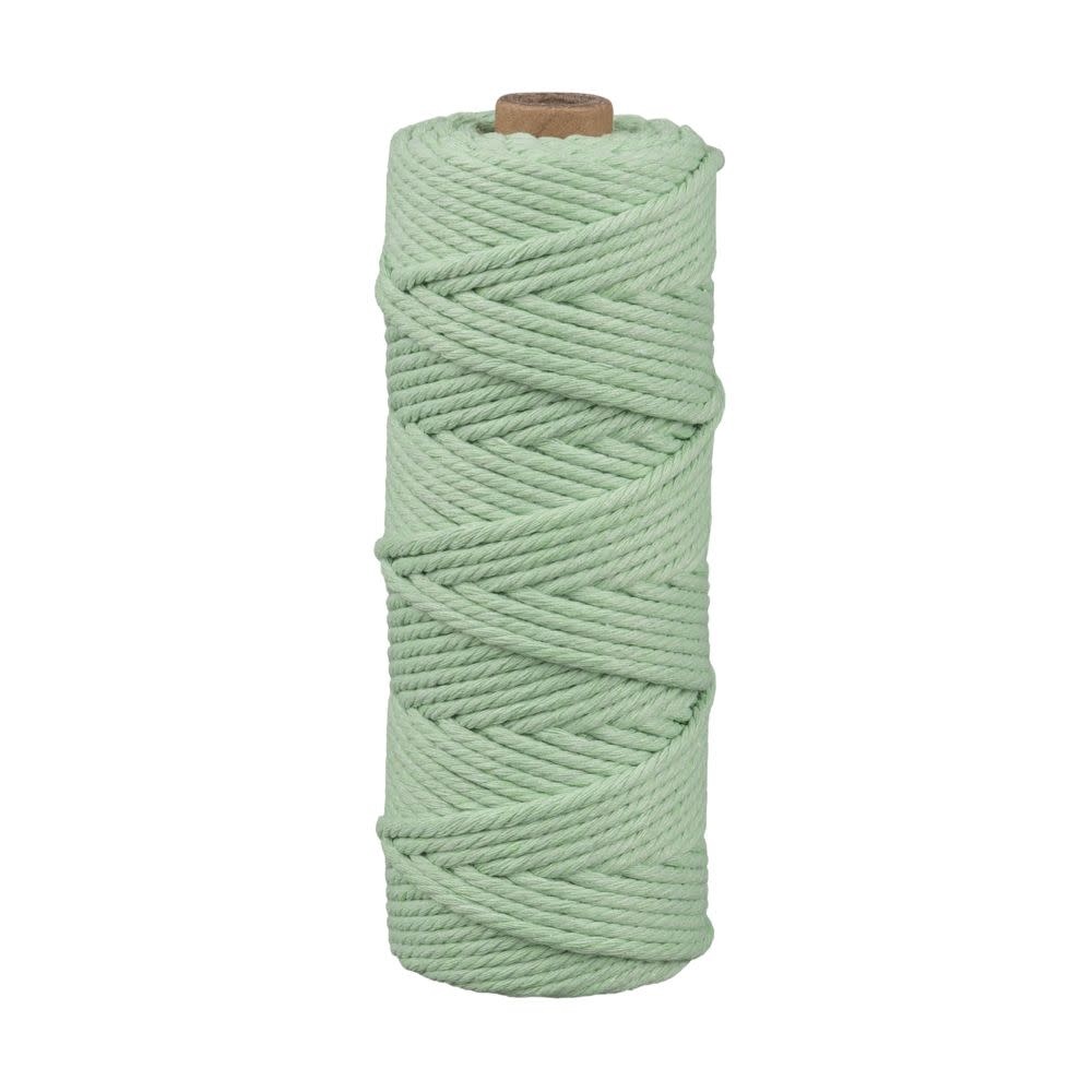 RAYHER Fil pour macramé, 3mm ø, vert menthe, env. 210g, rouleau 70m