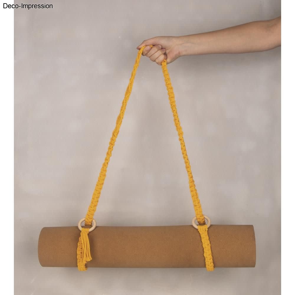 RAYHER Fil pour macramé, 3mm ø, jaune miel, env. 210g, rouleau 70m