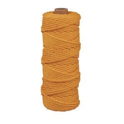 RAYHER Fil Pour Macramé, 3Mm Ø, Jaune Miel, Env. 210G, Rouleau 70M