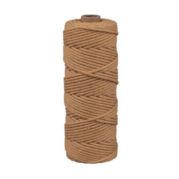 RAYHER Fil Pour Macramé, 3Mm Ø, Brun-Noisette, Env. 210G, Rouleau 70M