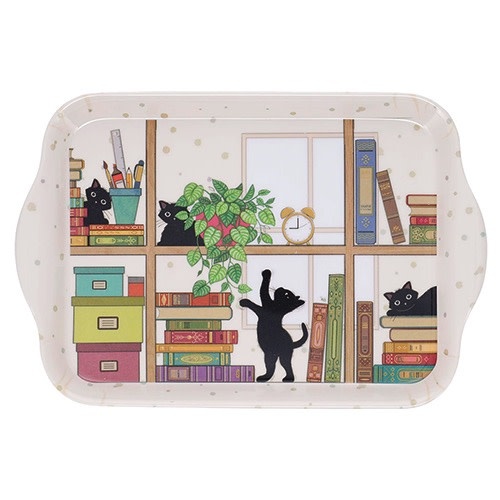 KIUB Plateau Melamine Pm Bug Art Chatons Bibli 21x14cm