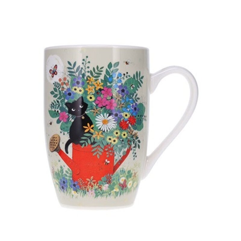 KIUB Mug Arrondi Xl 490 Ml + Boite Ouverte Bug Art Chaton Arrosoir