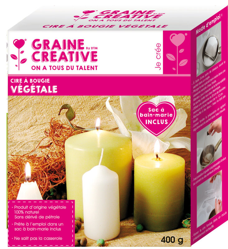 GRAINE CREATIVE Cire Vegetale 400 G