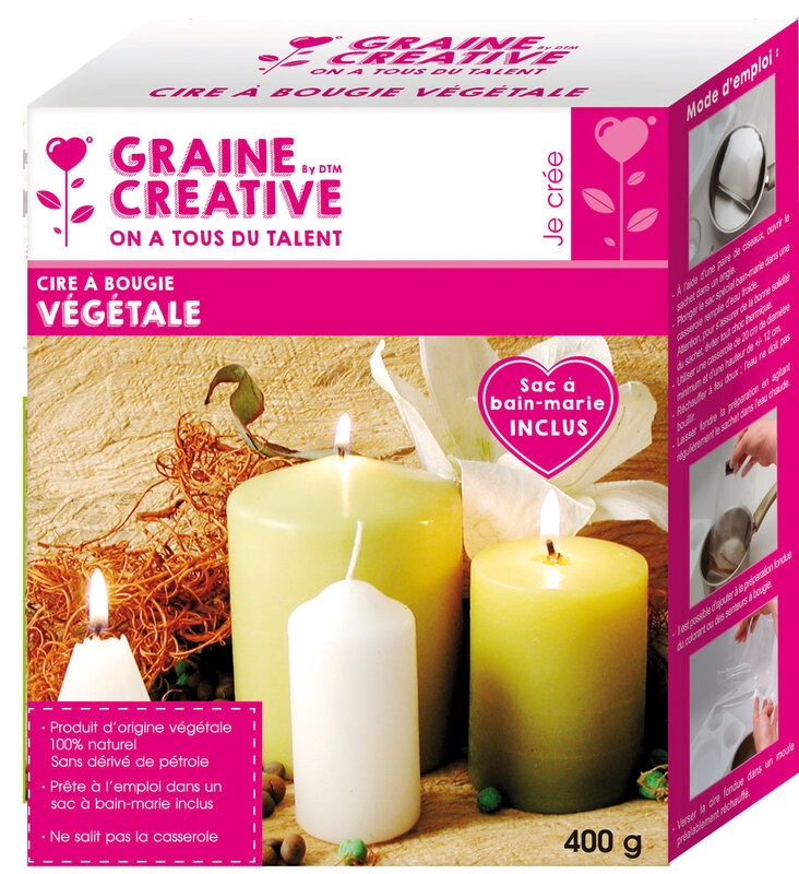 GRAINE CREATIVE Cire Végétale 400 G