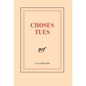 GALLIMARD Carnet Poche Ligne "Choses Tues"