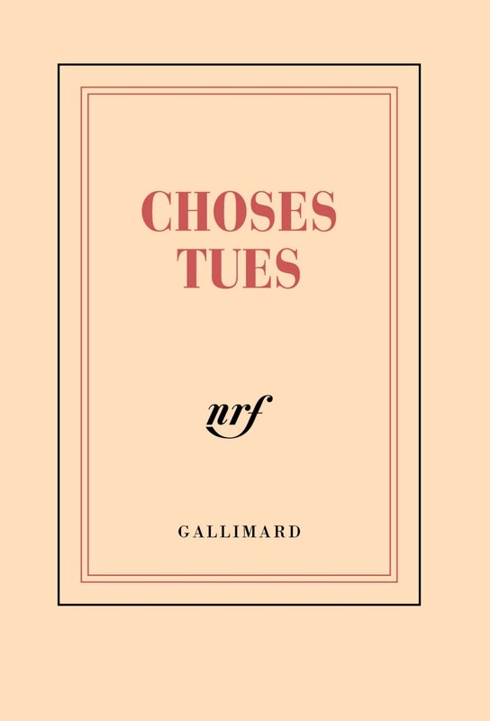 GALLIMARD Carnet Poche Ligne "Choses Tues"