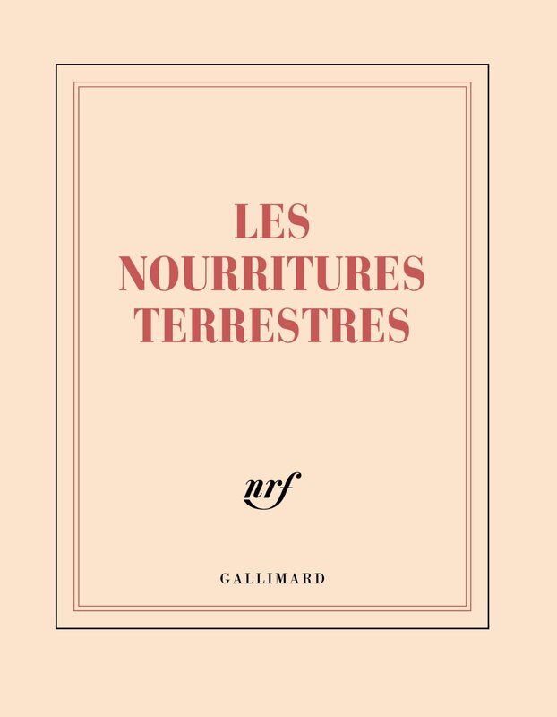 GALLIMARD Carnet Carré Ligné "Les Nourritures Terrestres"