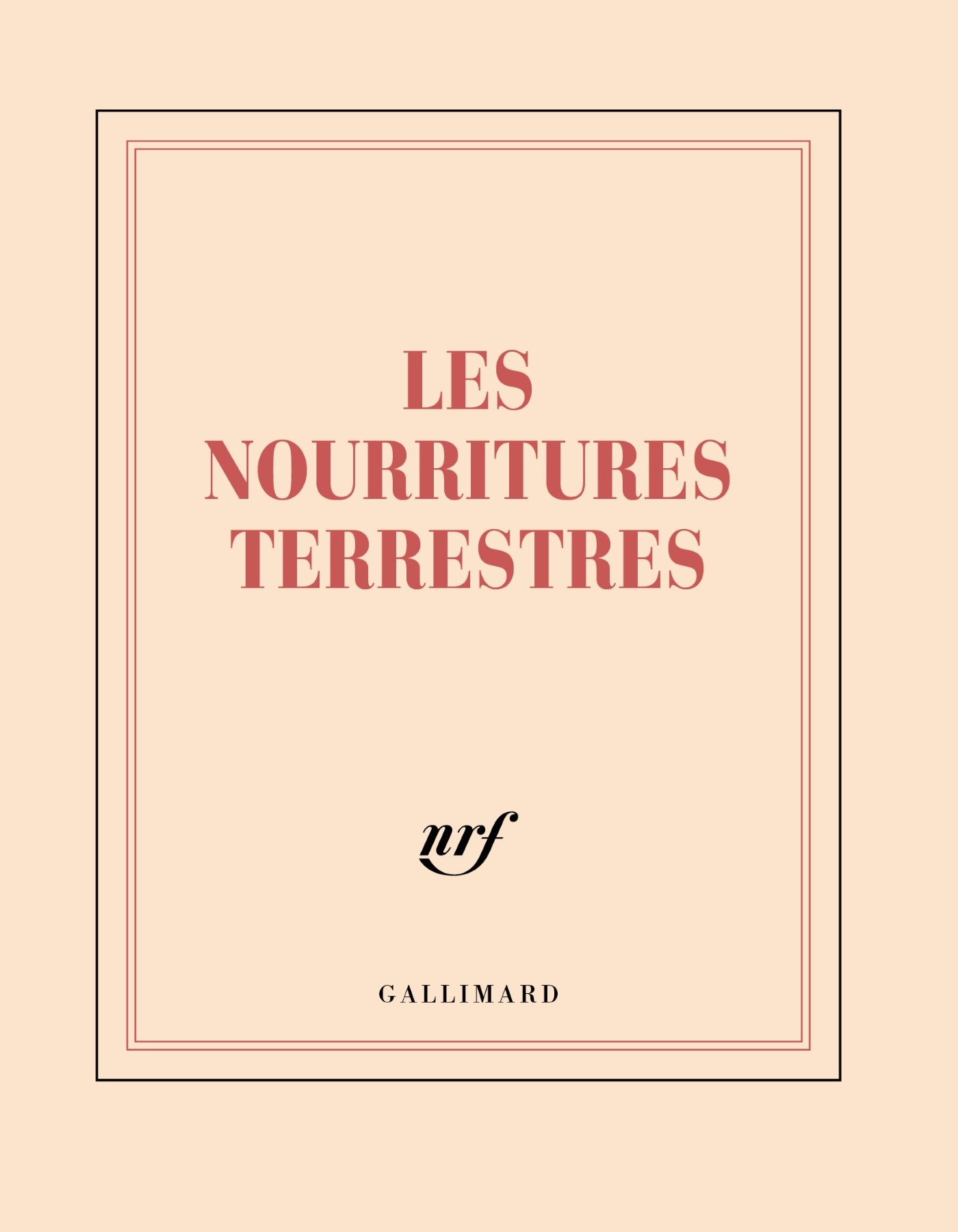 GALLIMARD Carnet carré - Les nourritures terrestres