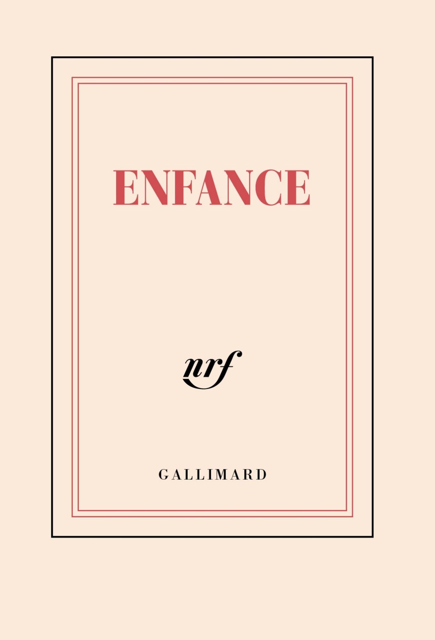 GALLIMARD Carnet poche - Enfance