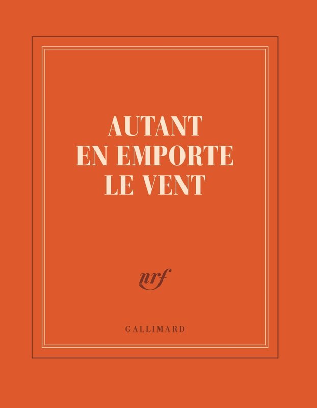 GALLIMARD Carnet Carre Safran "Autant En Emporte Le Vent "