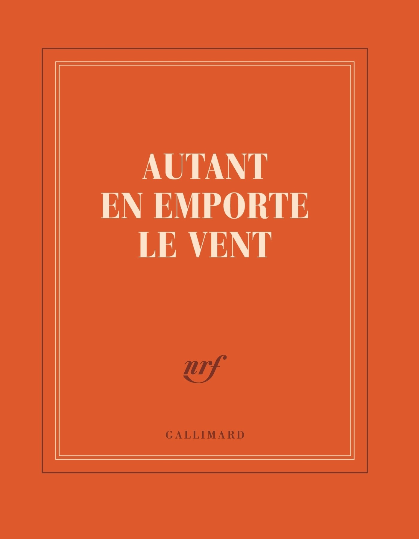GALLIMARD Carnet carré couleur - Autant en emporte le vent
