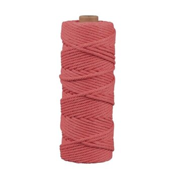 RAYHER Fil pour macramé, 3mm ø, corail, env. 210g, rouleau 70m