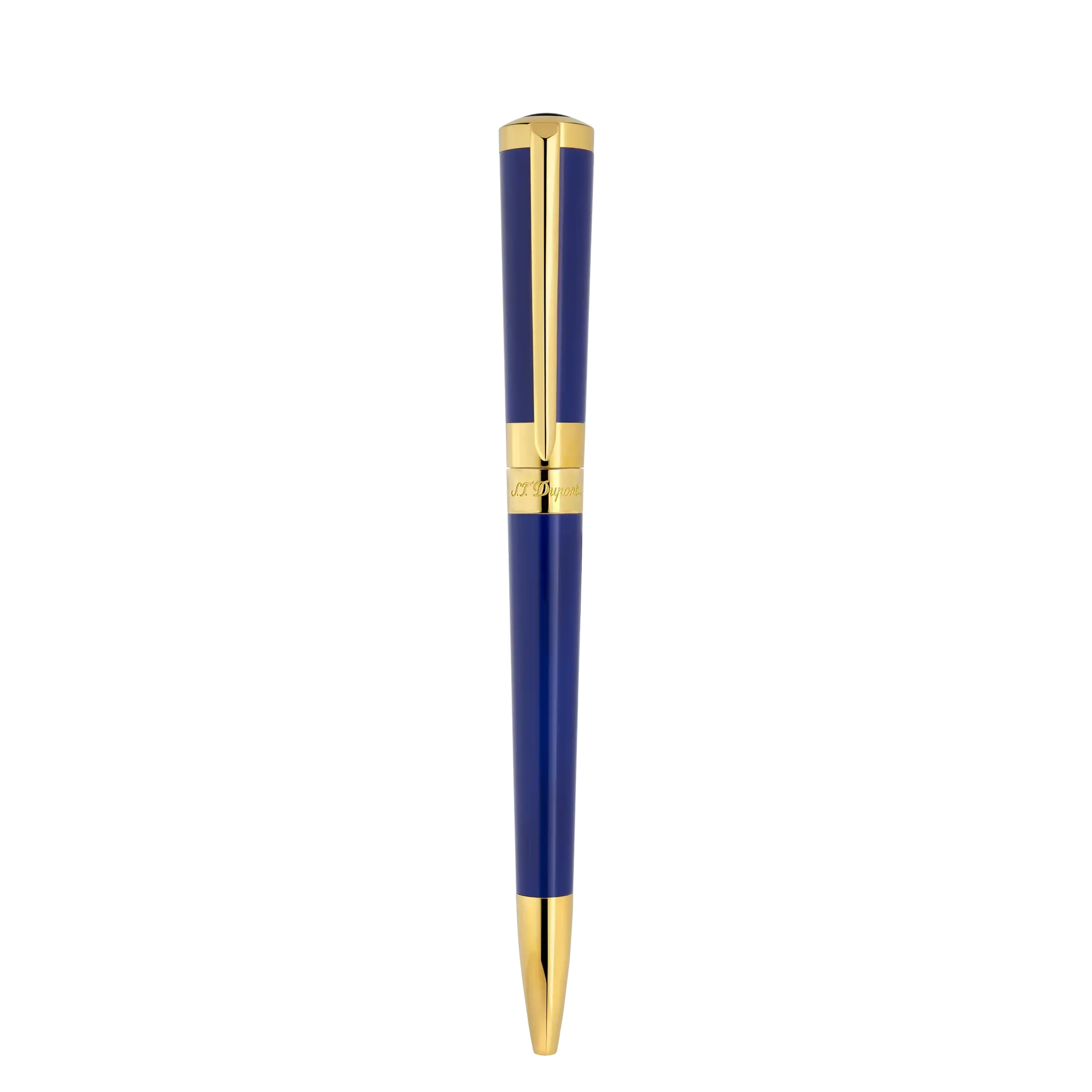 DUPONT S.T Stylo Bille Liberté Laq Bleu F/Or