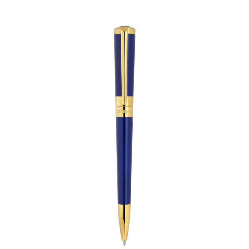 DUPONT S.T Stylo Bille Liberté Laq Bleu F/Or