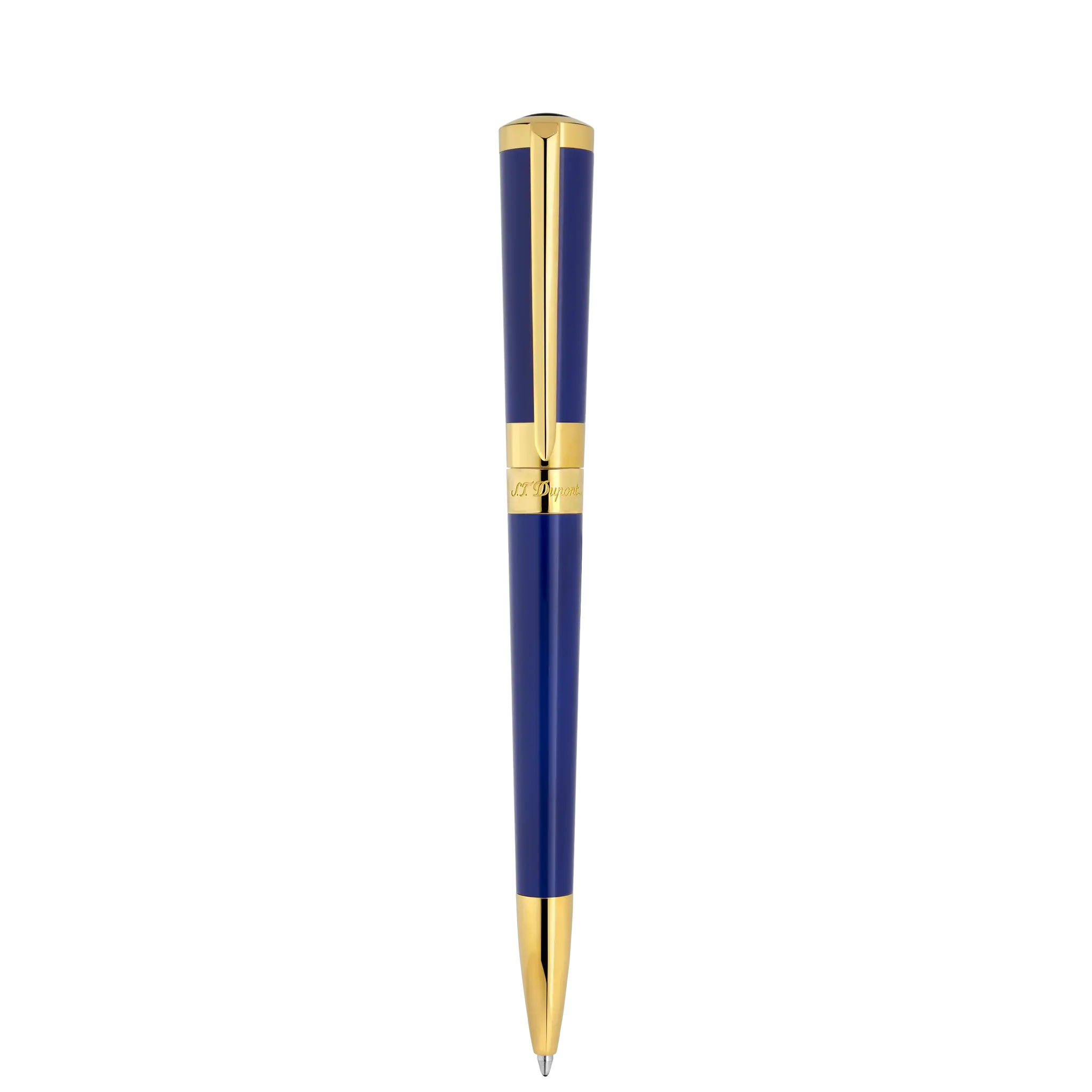 DUPONT S.T Stylo Bille Liberté Laq Bleu F/Or