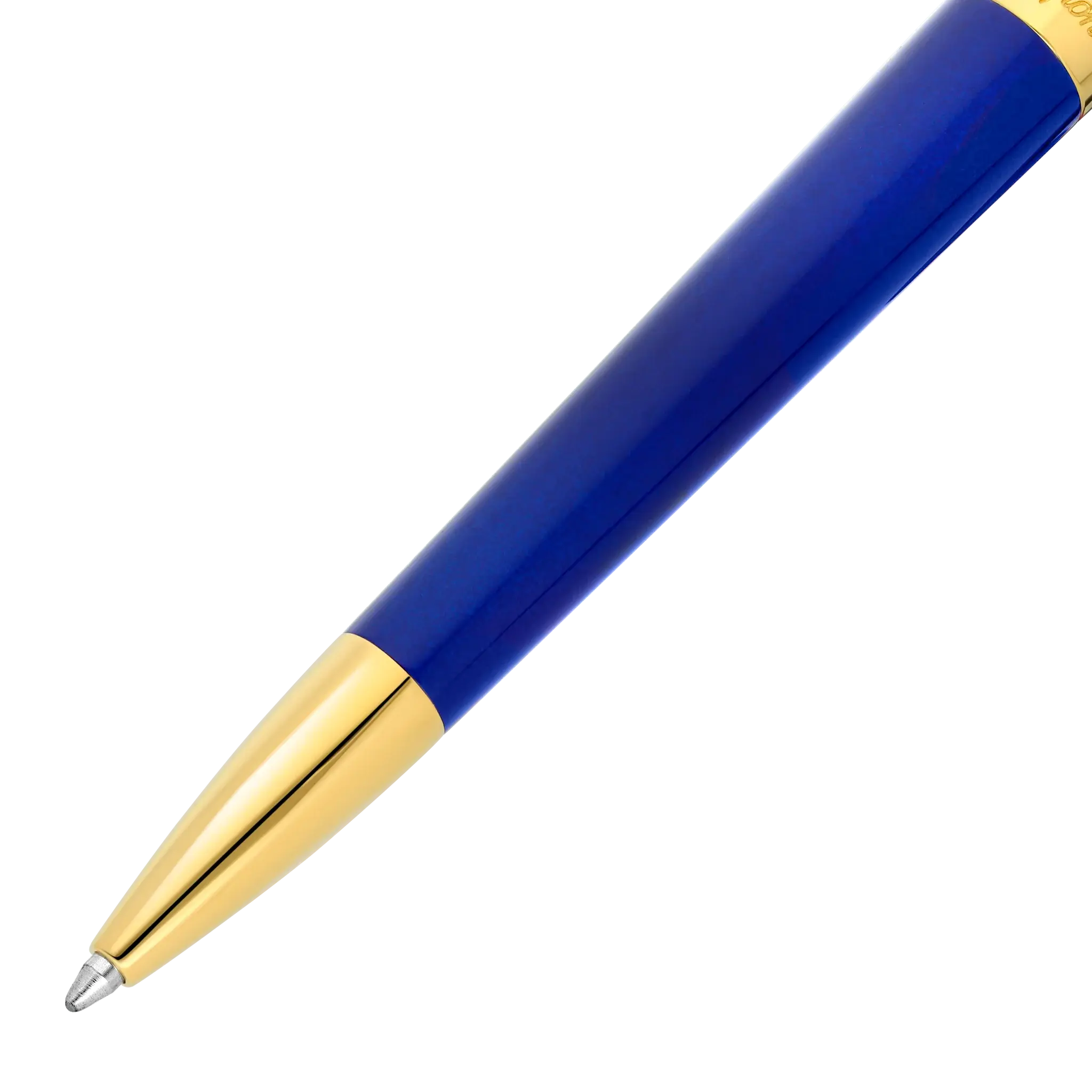 DUPONT S.T Stylo Bille Liberté Laq Bleu F/Or