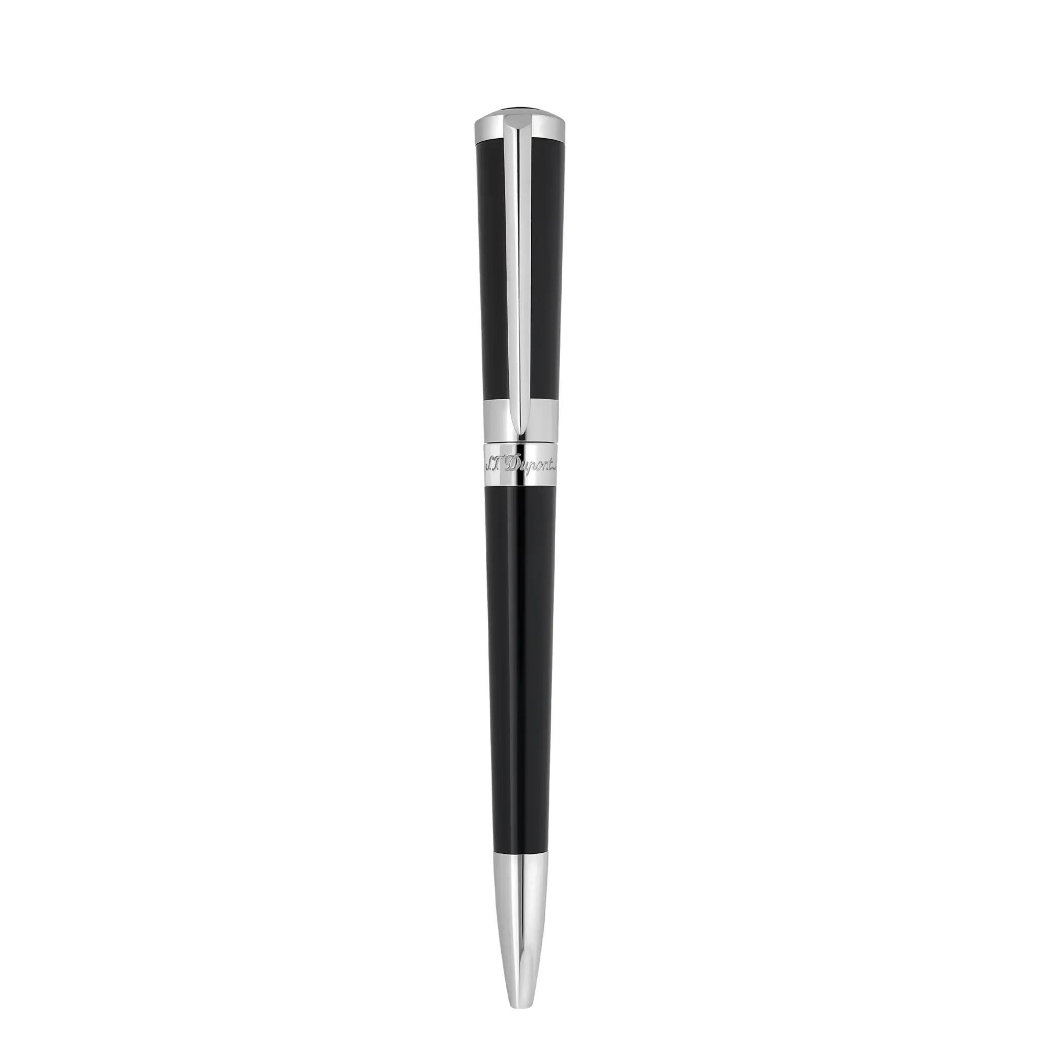 DUPONT S.T Stylo bille Liberté Laque Naturelle noir finition Palladium
