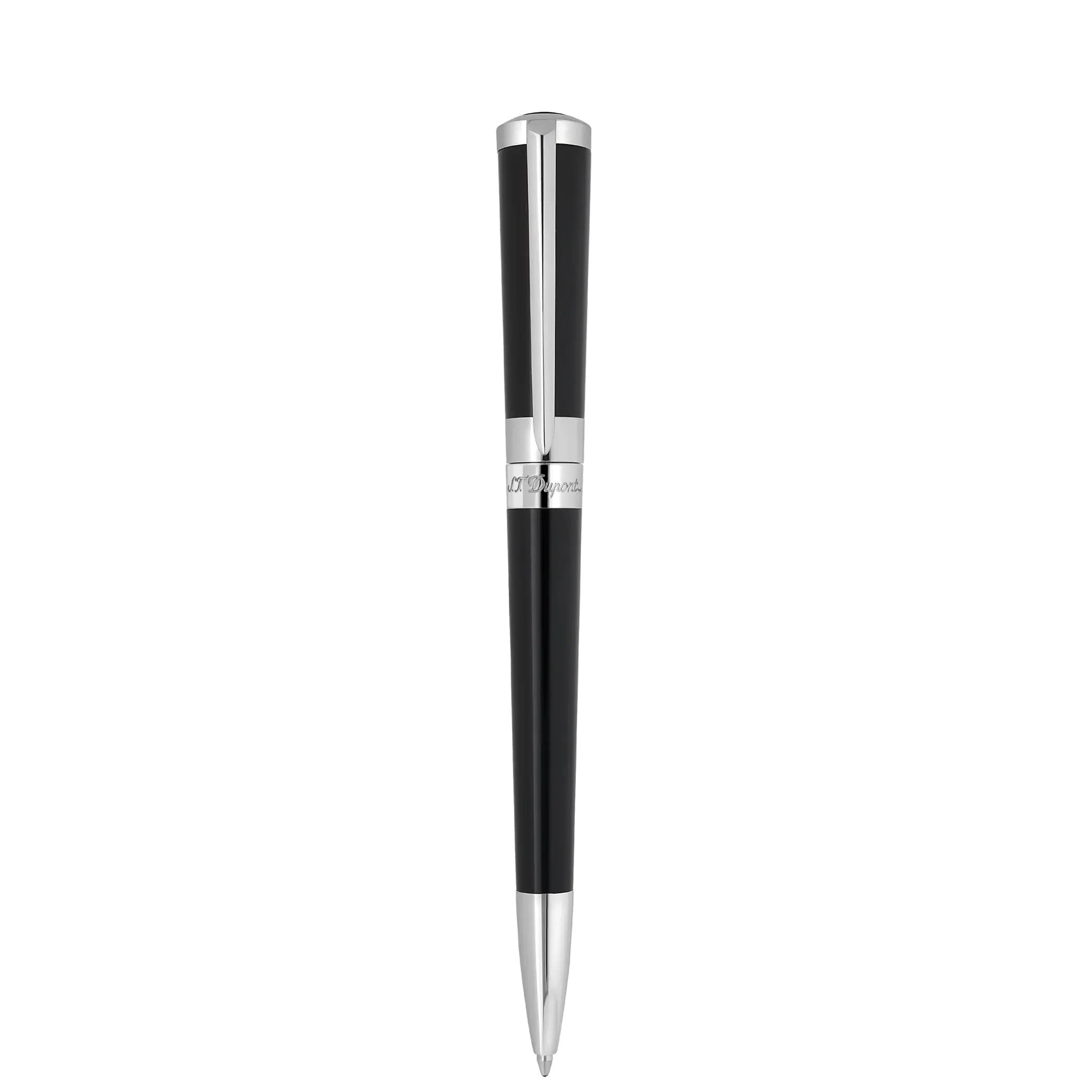 DUPONT S.T Stylo bille Liberté Laque Naturelle noir finition Palladium